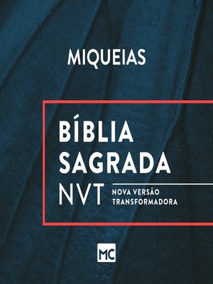 cover image of Bíblia NVT--Miqueias